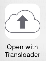 Transloader iOS 8 Action Extension Icon